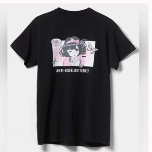 Anime anti social butterfly tshirt